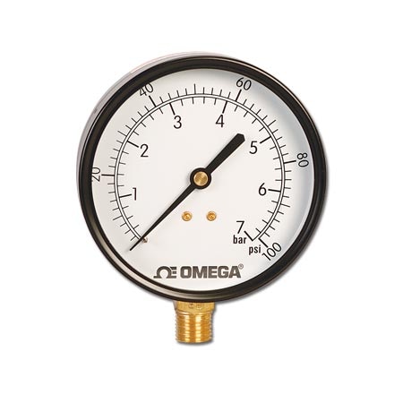 8.5" Dial, 0 to 600 psi, Gauge, Bottom mounting