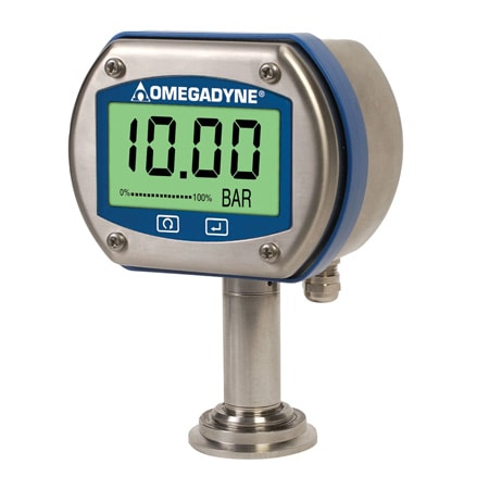 Metric, Sanitary, High Accuracy, Digital Pressure Gauge with Output