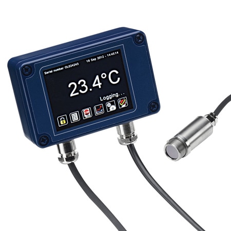 Miniature Infrared Temperature Sensor with Touch Screen Display