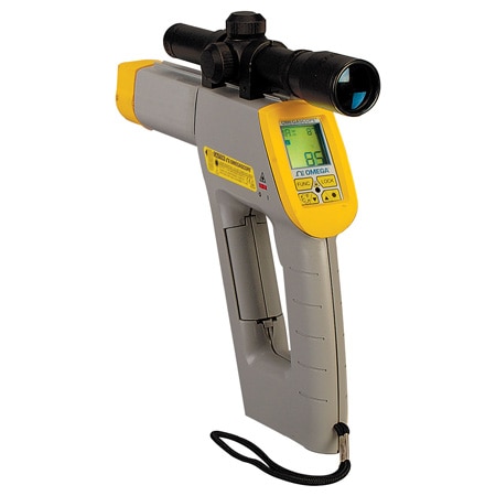 High-Temperature Handheld Infrared Thermometer with Optional Sighting Scope and Distance Measurement