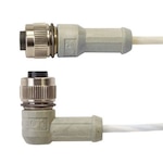 M12 Cable, 4 pin, High Temp, Vibe Resistant, RTD, Thermistor