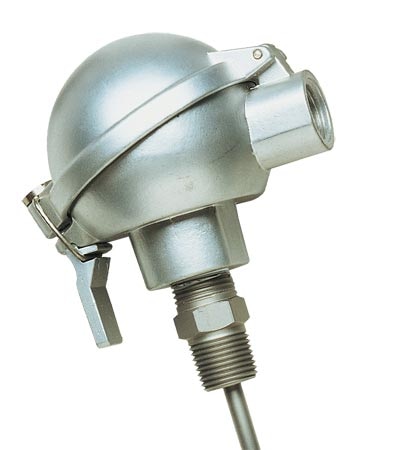 Spring Loaded Platinum RTD Probes With Connection Heads for Use in Thermowells