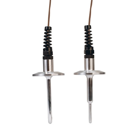 Sanitary RTD Sensors with Integral Cables for use in CIP Clean-In-Place Applications