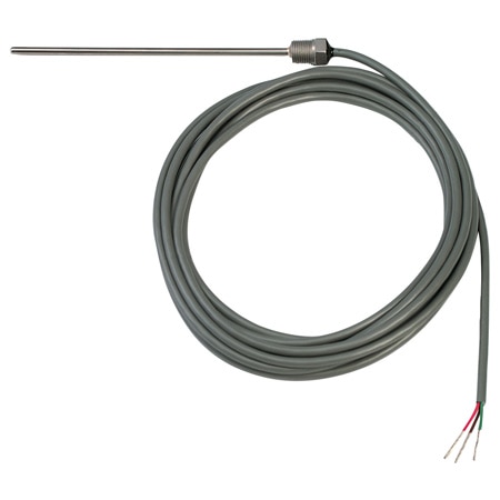 Linear Response Thermistor Probes with 10-foot Cable terminated in 3 stripped leads, Various Applications and Styles