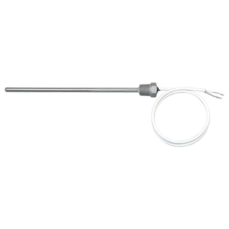 Immersion Thermistor Probes with 1/8" NPT Fitting & Lead Wire