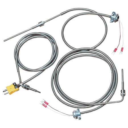 Bayonet Style Thermocouples with Stainless Steel Cable