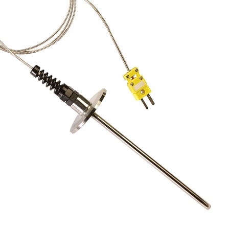 Vacuum Thermocouple Sensors With KF Style Flanges and Integral Cables