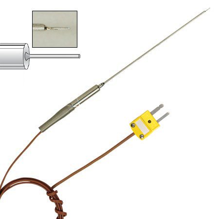 Reduced Fine Tip Diameter Thermocouple Probes with Lead Wire