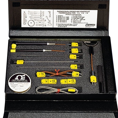 Probe and Sensor Kit with Heavy Duty Thermocouples and Miniature Connectors
