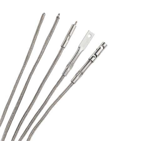 Thermocouples haute température <br>avec gainage fibre céramique et surgainage Inconel 600