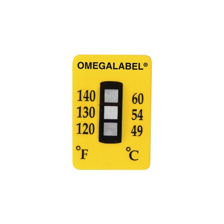 Non-Reversible Temperature Labels, 3 Temperature Ranges