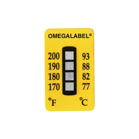 Non-Reversible Temperature Labels, 4 Temperature Ranges