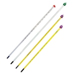 14", 12" and 7.9" General Red Organic Liquid Thermometers