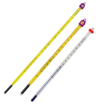 VWR® PFA Safety-Coated Liquid-In-Glass Thermometers