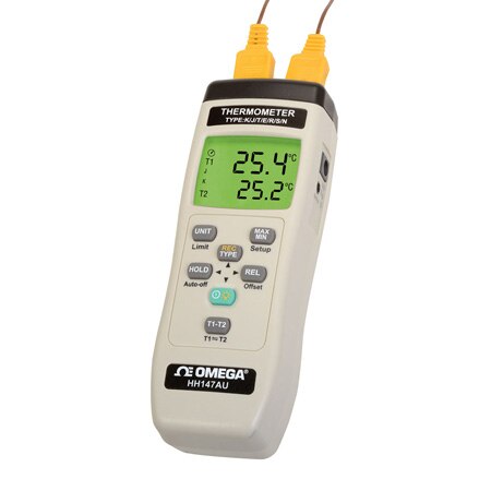 Handheld Thermocouple Meter with Dual Thermocouple Inputs