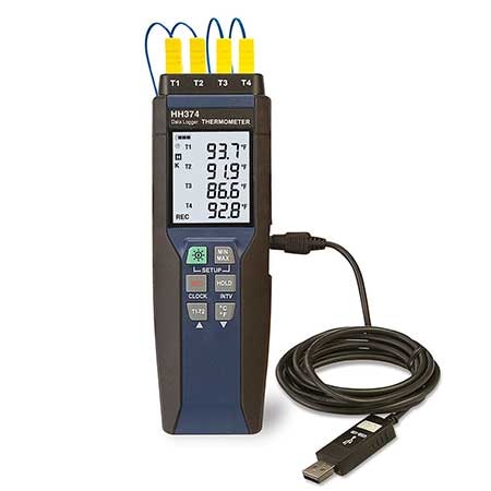 Handheld Temperature /Humidity Meter with USB 32K pt. Data Logger