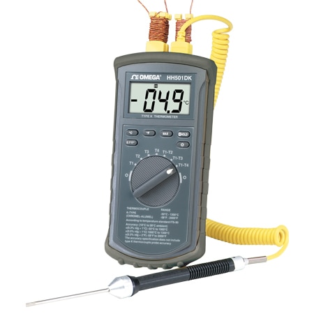 4 Channel Handheld Data Logger Thermocouple Thermometer :: OMEGA