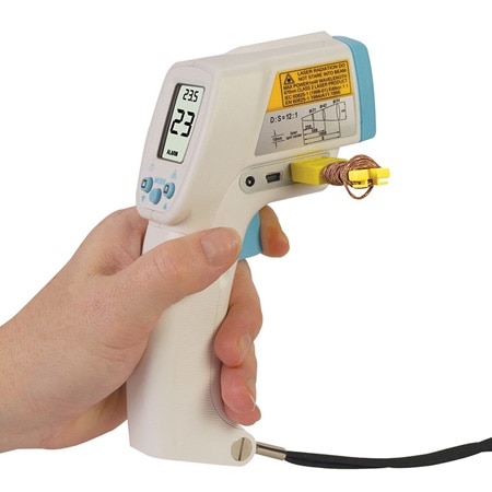 35°C to 1600°C Dual Laser Infrared Thermocouple Thermometer