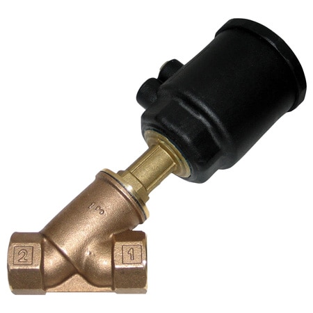 Air-Actuated Valve, Bronze, Normally Closed, Bi-Directional
