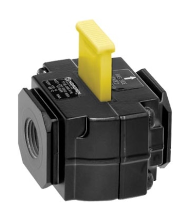 1/4" PTF, Small body 3-Port/2-Position lockout Valve