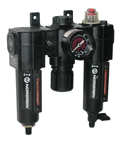 Norgren Excelon® Air Filter-Regulator-Lubricator Combination Units for Use with Air Line Tools