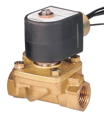 2-Way, NC, Direct Lift, Brass, Solenoid Valves for Hot Water