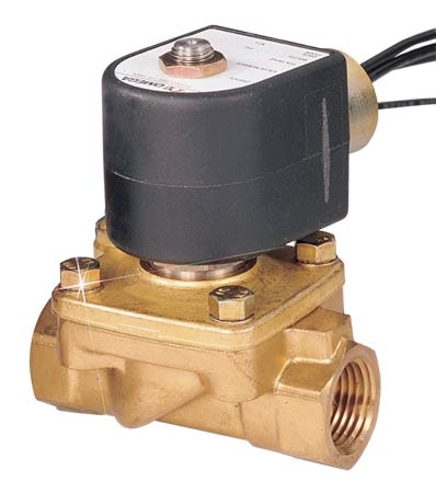 2-Way Solenoid Valves - Hot Water, Brass Body, Normally Closed