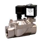 2-Way, NO,NC, Pilot Operated, Hot Water/Steam Solenoid Valves