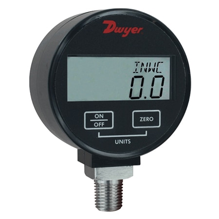 Digital pressure gage, DPGA Series, range 0 to 15 psi
