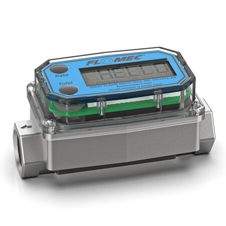 1/2" FNPT, Turbine Flow Meter, 1-10 GPM, LCD