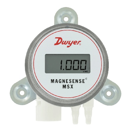 Differential pressure transmitter, current/voltage, range (25, 100, 125, 250 Pa).