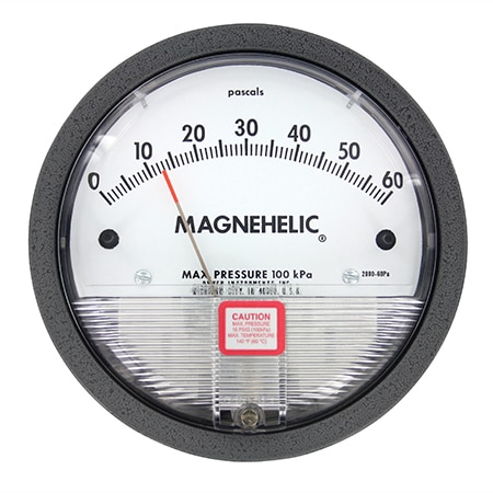 Differential Pressure Gage: 0-1" w.c. & 0-250 Pascals