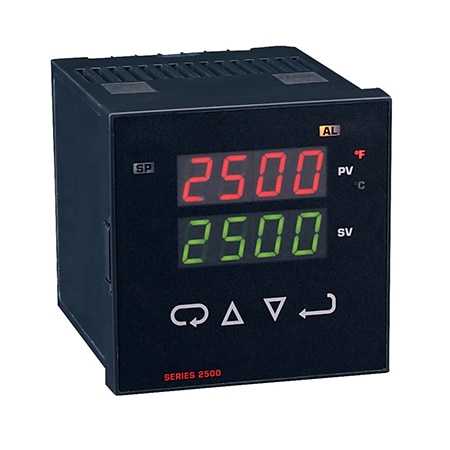 Temperature controller, thermocouple input, 4-20 mA output, with alarm.