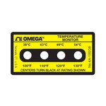 Non-Reversible OMEGALABEL™ Temperature Monitors, 4 Temperatures Per Label Non-Reversible OMEGALABEL™ Temperature Monitors, 4 Temperatures Per Label