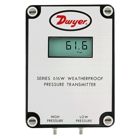 0 to 100 inH2O, Differential Pressure, Max. Pressure 15 psig