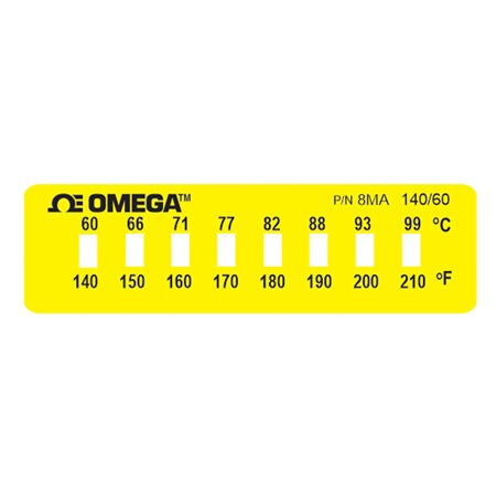 8 Point, 60°C (140°F) to 99°C (210°F), 10 Pack