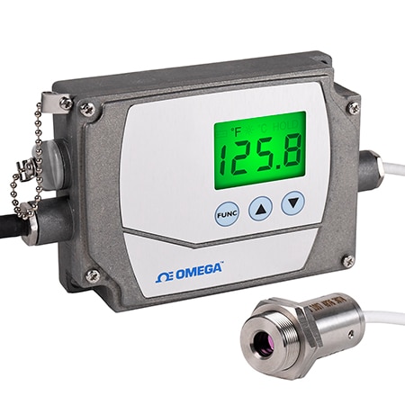 Adjustable Output w/ Thermocouple option, 2:1 FOV, Fixed IR Sensor with built-in display