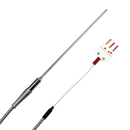 3-wire RTD with BX cable, 12 in. length