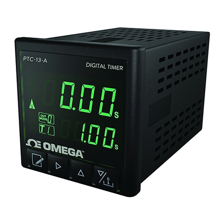 1/16 DIN LCD Industrial Timer with 6 Programmable Time Ranges