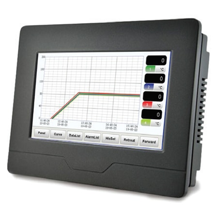 7 inch TFT Display, 6 T/C Inputs Paperless Recorder