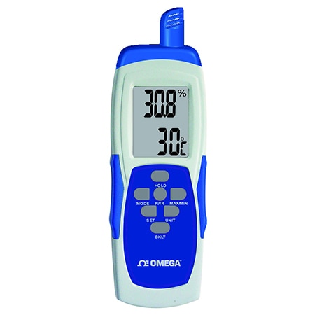 Handheld digital temperature and relative humidity data recorder