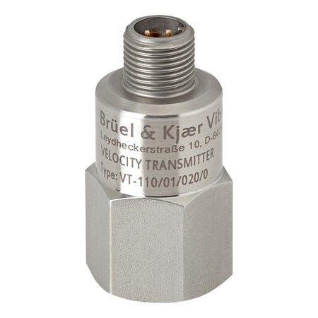 M12 axial connector, 3 to 1,000 Hz, 20 mm/s