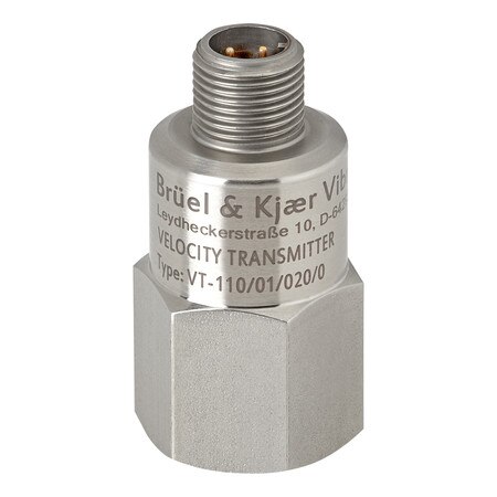 M12 axial connector, 10 to 1,000 Hz, 50 mm/s