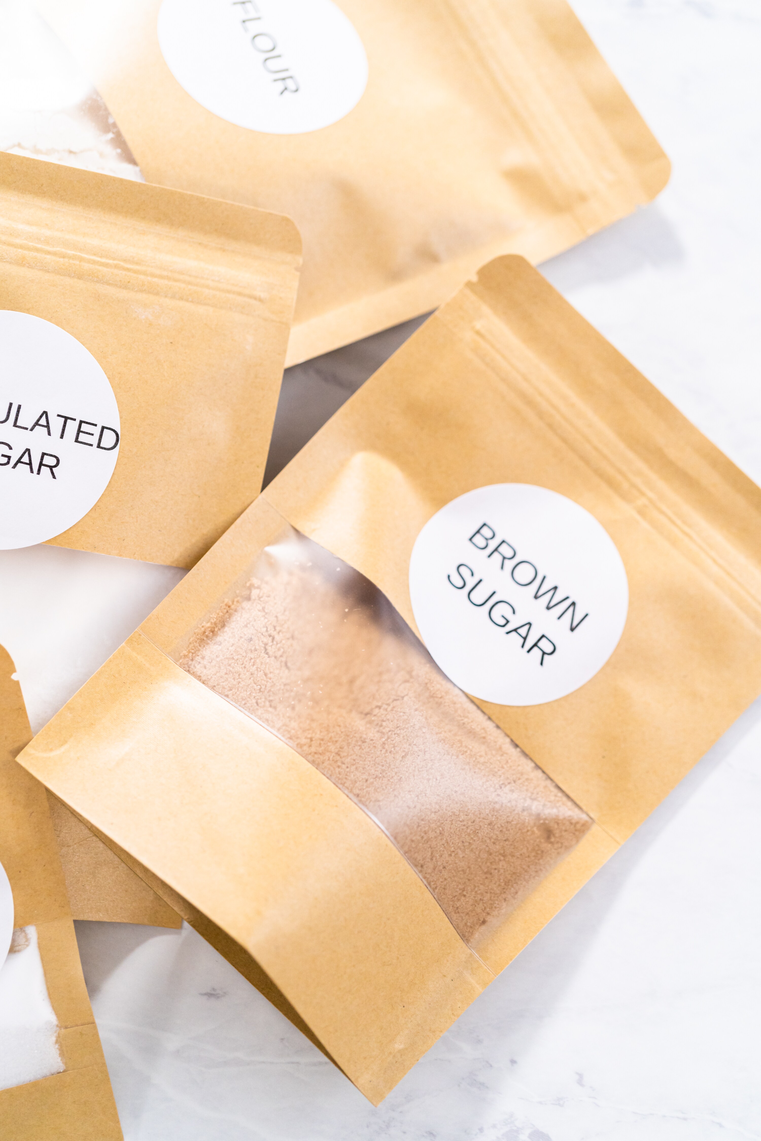 Sugar and flour bags