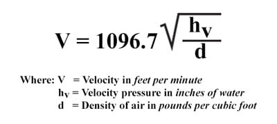 CalculatingAirVelocityEquation