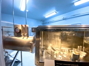 Moon Rock Containment Chamber in the Johnson Space Center in Houston