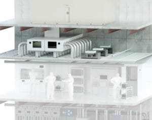 Semiconductor Fab with HEPA/ULPA Room Highlighted