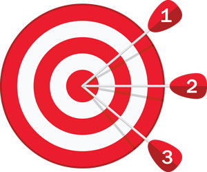 Target with Numbers