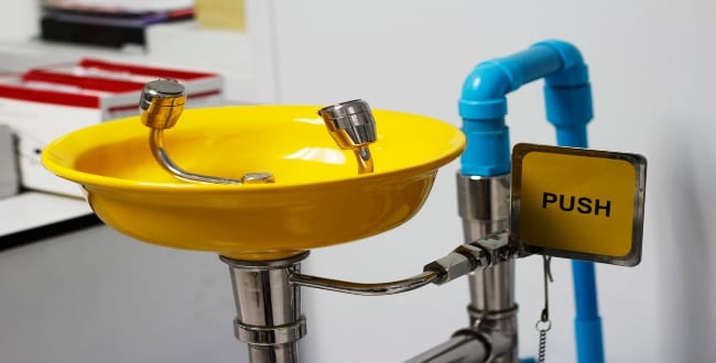 Flow Monitoring in Emergency Safety Shower and Eyewash Stations