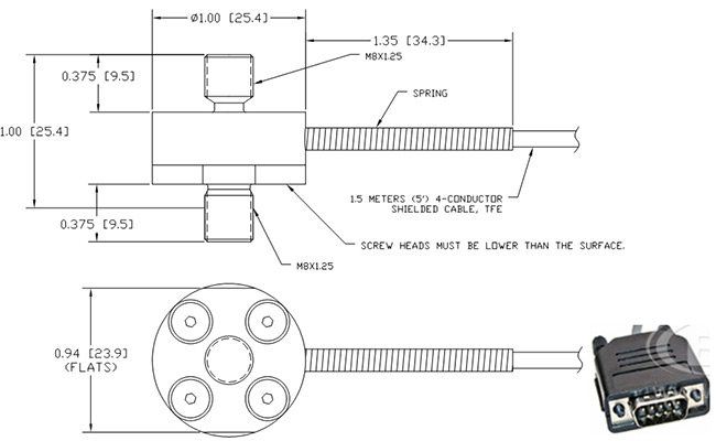 Engineering drawings for OMEGA’s standard LCM202